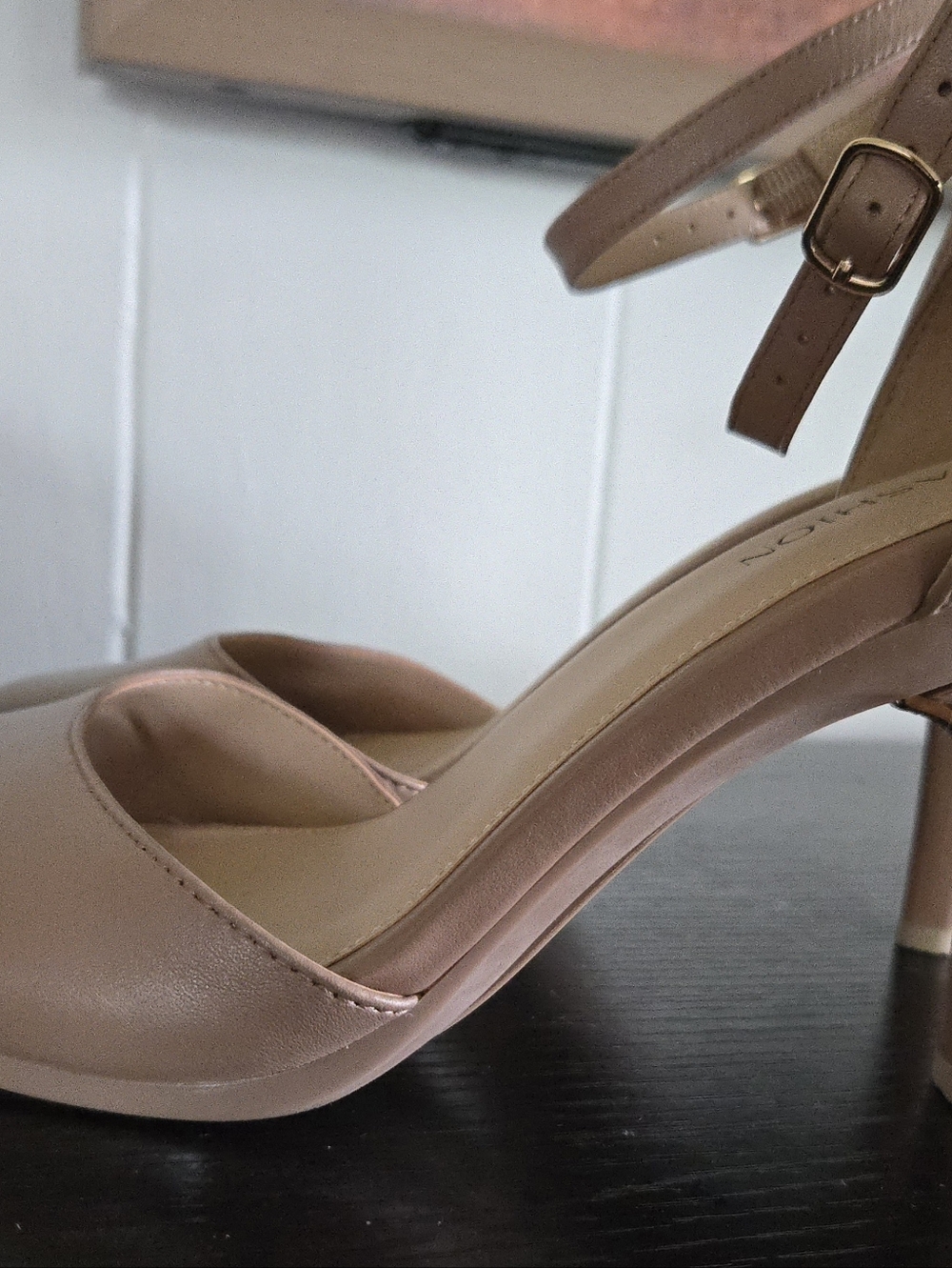 Pashion Jocelyn Summer Heel/Sandal Latte Leather - Picture 4 of 10